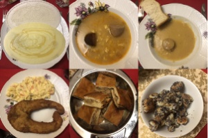 Traditional Christmas dishes