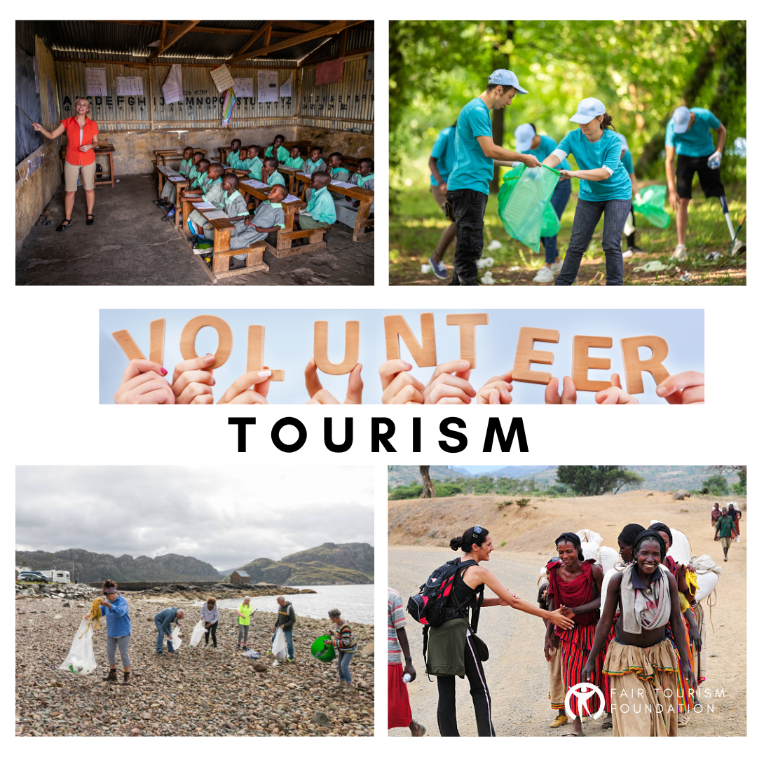 Volunteer Tourists Engaging In Community Service Abroad, Making A Positive Impact Through Ethical And Responsible Travel.