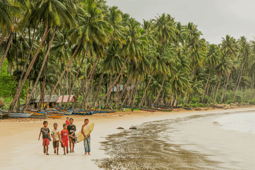 Local Kids at the Beach